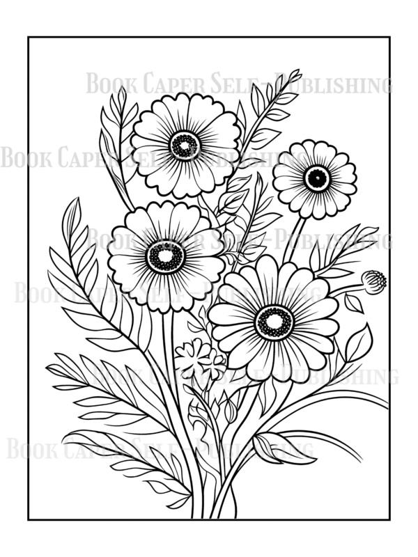 Wildflower Dreams Coloring Book: For Seniors, Women, Men, Girls and Boys
