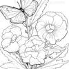 Butterflies & Flowers Coloring Book: Anti-Stress, Anxiety, and Relaxation For Adults and Teens