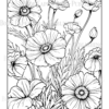 Wildflower Dreams Coloring Book: For Seniors, Women, Men, Girls and Boys