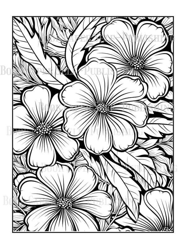 Wildflower Dreams Coloring Book: For Seniors, Women, Men, Girls and Boys