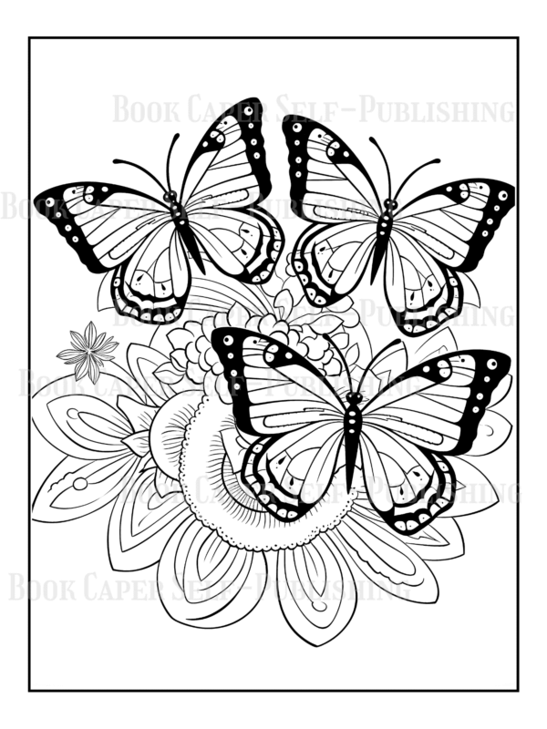 Mandala Butterflies Coloring Book: Anti-Stress, Anxiety, and Relaxation For Adults and Teens