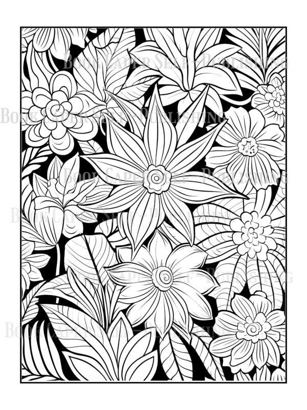 Wildflower Dreams Coloring Book: For Seniors, Women, Men, Girls and Boys