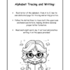 Alphabet and Number Tracing Activity Workbook for Kids, Tracing, Matching, Writing and Coloring