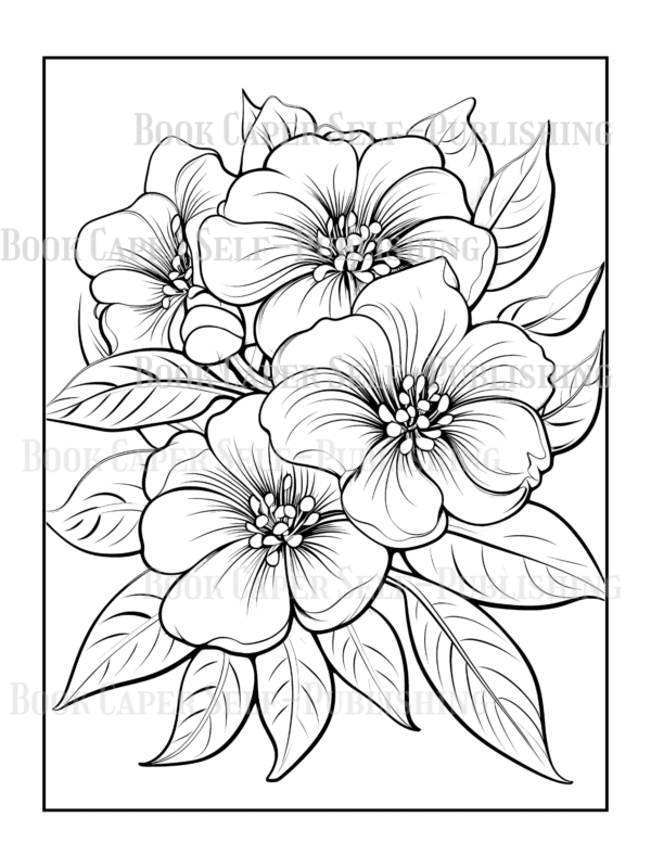 Wildflower Dreams Coloring Book: For Seniors, Women, Men, Girls and Boys