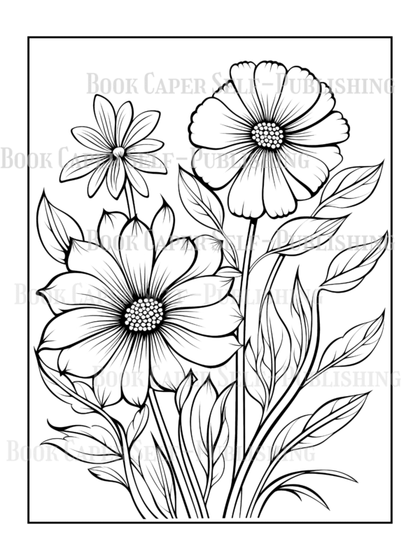 Wildflower Dreams Coloring Book: For Seniors, Women, Men, Girls and Boys