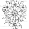 Wildflower Dreams Coloring Book: For Seniors, Women, Men, Girls and Boys