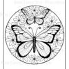 Mandala Butterflies Coloring Book: Anti-Stress, Anxiety, and Relaxation For Adults and Teens