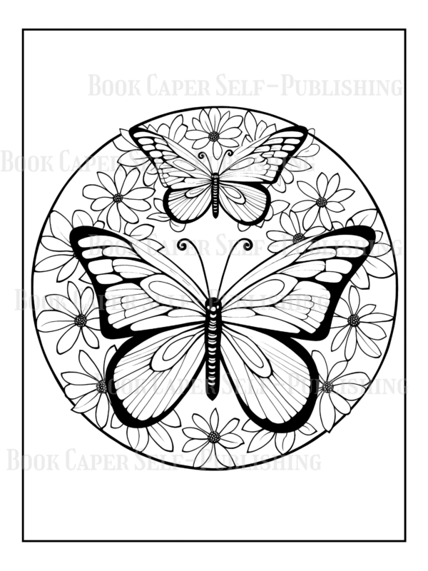 Mandala Butterflies Coloring Book: Anti-Stress, Anxiety, and Relaxation For Adults and Teens