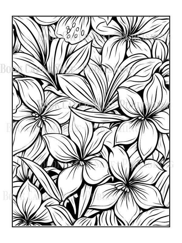 Wildflower Dreams Coloring Book: For Seniors, Women, Men, Girls and Boys