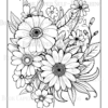 Wildflower Dreams Coloring Book: For Seniors, Women, Men, Girls and Boys