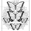 Mandala Butterflies Coloring Book: Anti-Stress, Anxiety, and Relaxation For Adults and Teens