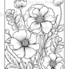 Wildflower Dreams Coloring Book: For Seniors, Women, Men, Girls and Boys