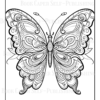 Mandala Butterflies Coloring Book: Anti-Stress, Anxiety, and Relaxation For Adults and Teens