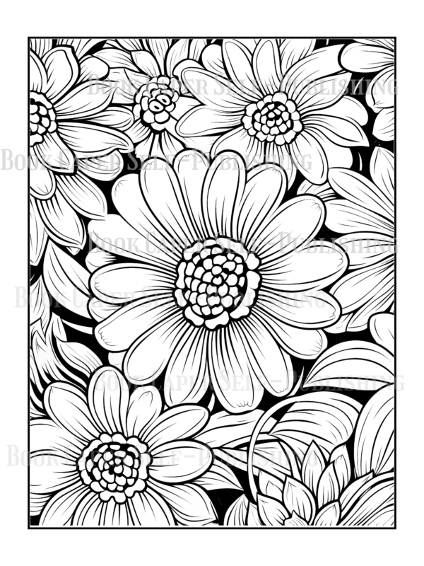 Wildflower Dreams Coloring Book: For Seniors, Women, Men, Girls and Boys