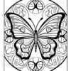Mandala Butterflies Coloring Book: Anti-Stress, Anxiety, and Relaxation For Adults and Teens