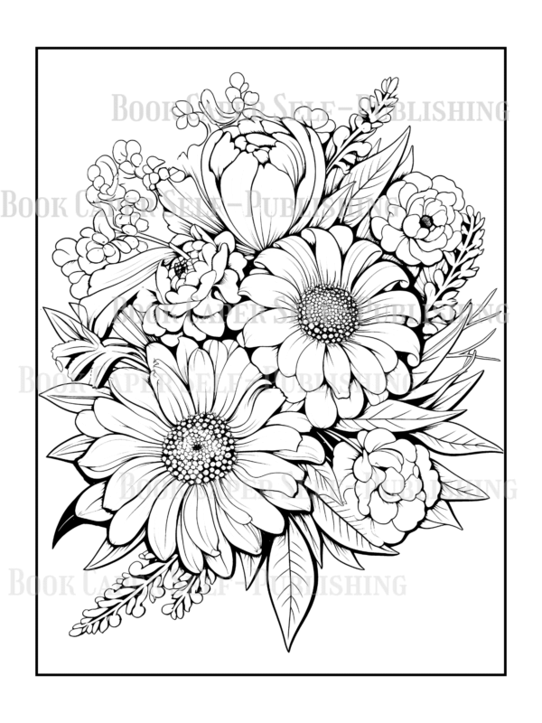 Wildflower Dreams Coloring Book: For Seniors, Women, Men, Girls and Boys