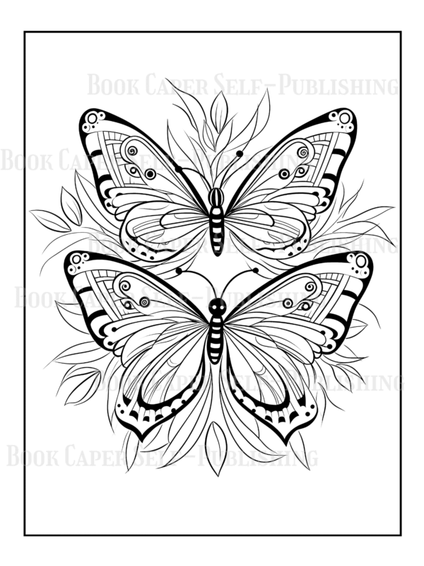 Mandala Butterflies Coloring Book: Anti-Stress, Anxiety, and Relaxation For Adults and Teens