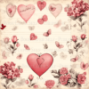 Valentine's Day Delights: Whispers of Romance Scrapbooking Patterns