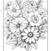 Wildflower Dreams Coloring Book: For Seniors, Women, Men, Girls and Boys