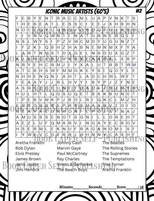 The Glory Days Word Search: 101 Puzzles Across the Decades From the 60's, 70's, 80's 90's & 00's: Captivating Word-Find For Adults and Seniors