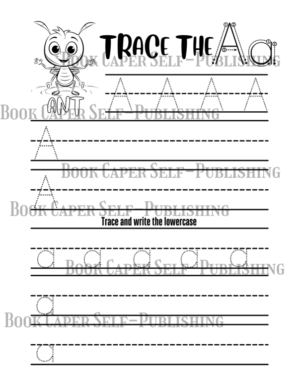 Alphabet and Number Tracing Activity Workbook for Kids, Tracing, Matching, Writing and Coloring