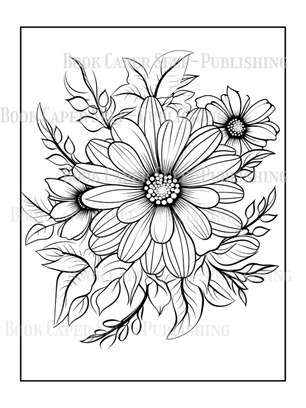 Wildflower Dreams Coloring Book: For Seniors, Women, Men, Girls and Boys