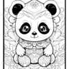 Mandala Panda Coloring Book: Relaxation and Stress Relief for Adults and Teens