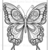 Mandala Butterflies Coloring Book: Anti-Stress, Anxiety, and Relaxation For Adults and Teens