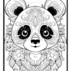 Mandala Panda Coloring Book: Relaxation and Stress Relief for Adults and Teens