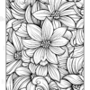 Wildflower Dreams Coloring Book: For Seniors, Women, Men, Girls and Boys
