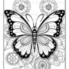Mandala Butterflies Coloring Book: Anti-Stress, Anxiety, and Relaxation For Adults and Teens