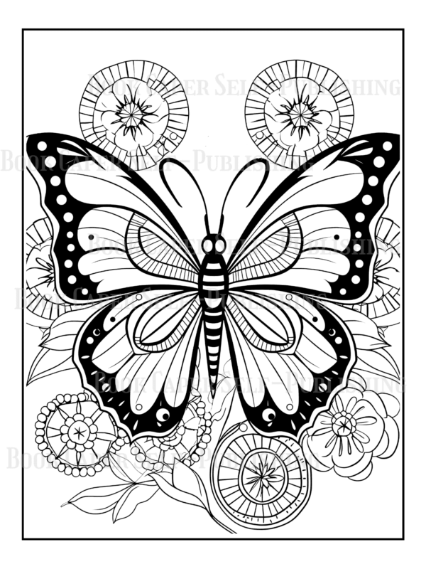 Mandala Butterflies Coloring Book: Anti-Stress, Anxiety, and Relaxation For Adults and Teens