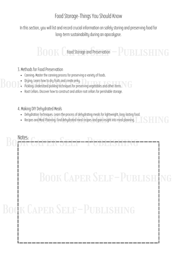 Survival Blueprint: A LogBook for Documenting Apocalypse Preparedness Strategies