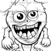 Monster Realm Coloring Book: From Kids to Adults, Fun Coloring for All