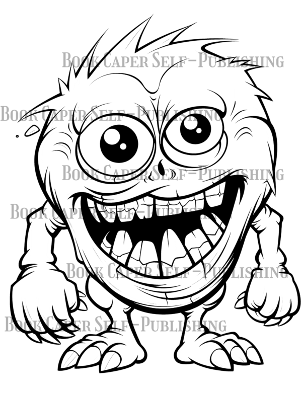 Monster Realm Coloring Book: From Kids to Adults, Fun Coloring for All