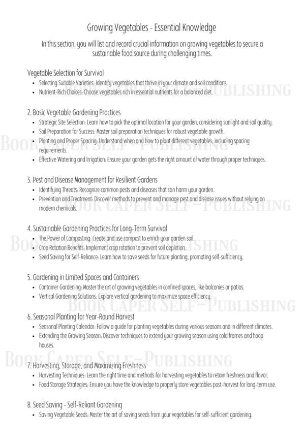Survival Blueprint: A LogBook for Documenting Apocalypse Preparedness Strategies