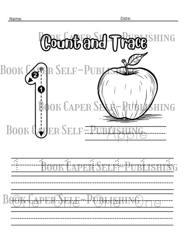 Alphabet and Number Tracing Activity Workbook for Kids, Tracing, Matching, Writing and Coloring