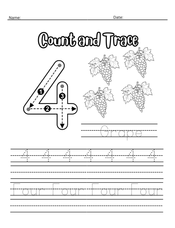 Alphabet and Number Tracing Activity Workbook for Kids, Tracing, Matching, Writing and Coloring