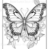 Mandala Butterflies Coloring Book: Anti-Stress, Anxiety, and Relaxation For Adults and Teens