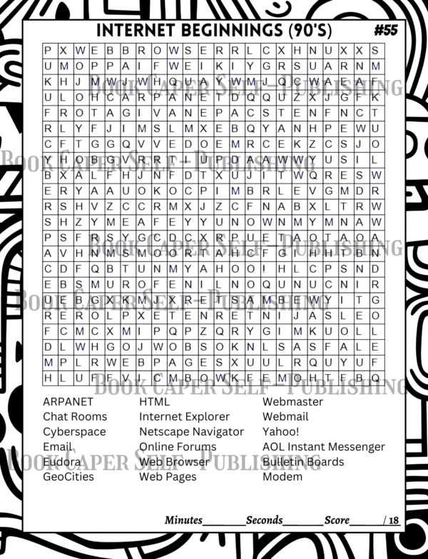 The Glory Days Word Search: 101 Puzzles Across the Decades From the 60's, 70's, 80's 90's & 00's: Captivating Word-Find For Adults and Seniors
