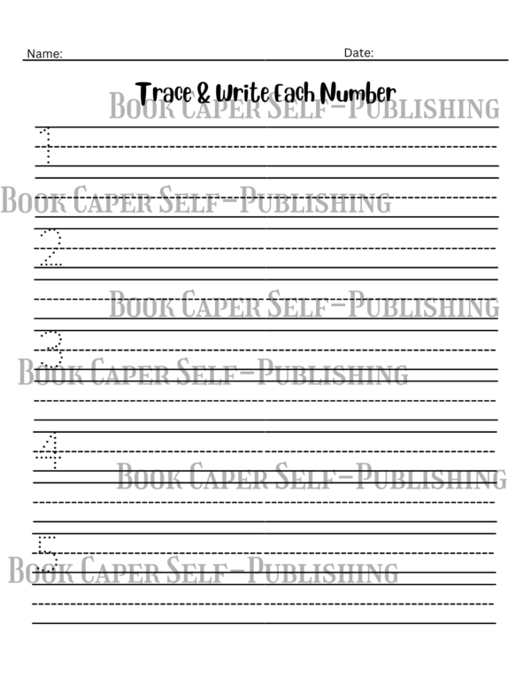 Alphabet and Number Tracing Activity Workbook for Kids, Tracing, Matching, Writing and Coloring