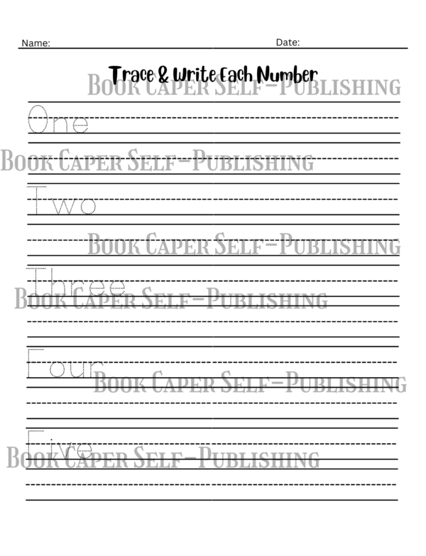 Alphabet and Number Tracing Activity Workbook for Kids, Tracing, Matching, Writing and Coloring