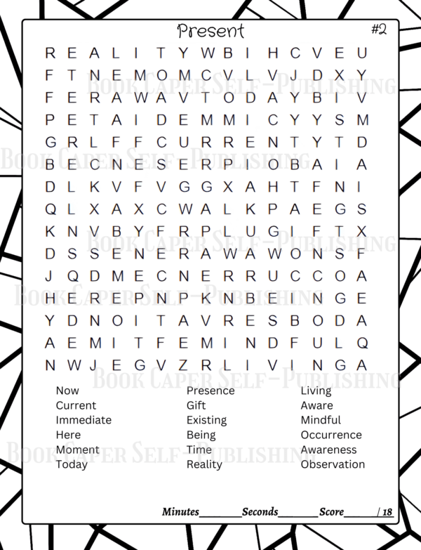 Mindful Tranquility: 100 Soothing and Serene Word Search Puzzles