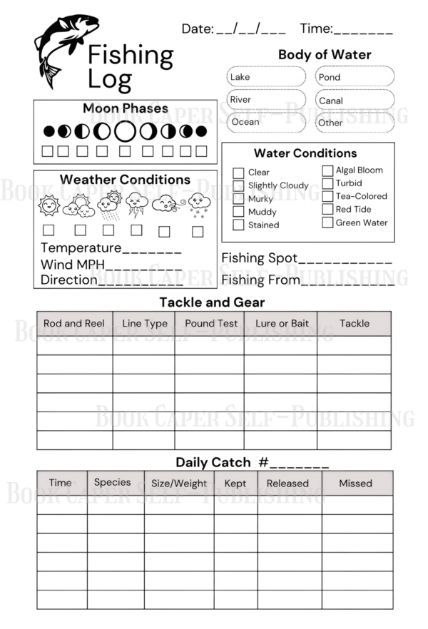 Gone Fishing: A Fisherman's Log, Your Comprehensive Journal