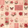 Valentine's Day Delights: Whispers of Romance Scrapbooking Patterns