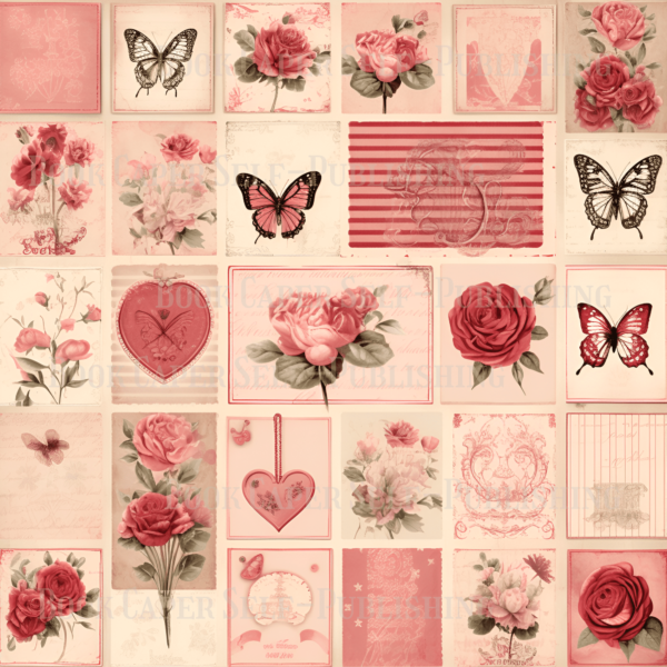 Valentine's Day Delights: Whispers of Romance Scrapbooking Patterns