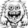 Monster Realm Coloring Book: From Kids to Adults, Fun Coloring for All