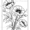 Wildflower Dreams Coloring Book: For Seniors, Women, Men, Girls and Boys