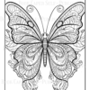 Mandala Butterflies Coloring Book: Anti-Stress, Anxiety, and Relaxation For Adults and Teens