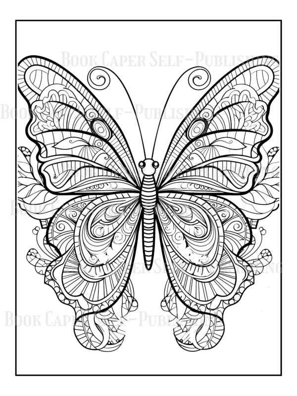 Mandala Butterflies Coloring Book: Anti-Stress, Anxiety, and Relaxation For Adults and Teens